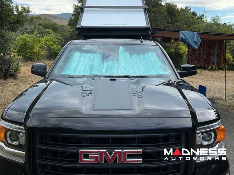 GMC Sierra 1500 Flexible Solar Panel Kit - Complete Kit w/ Waterproof Controller + Hood Decal - 2014-2019 - 115W